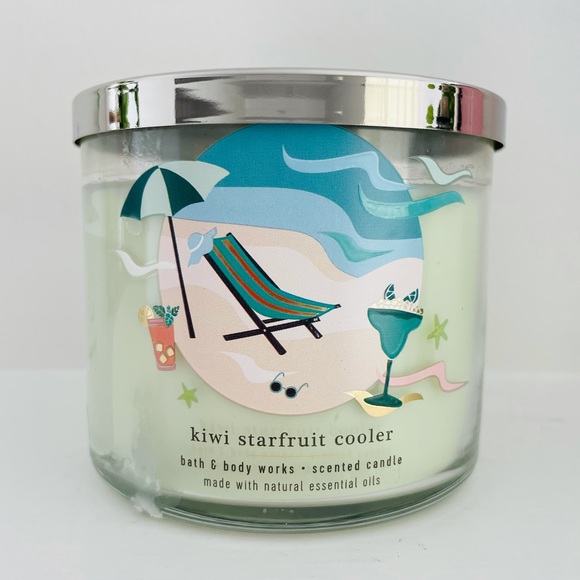 Bath and Body Works Kiwi Starfruit Cooler Candle - Picture 1 of 3